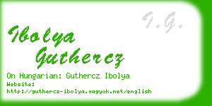 ibolya guthercz business card
